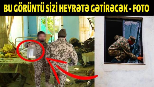 ERMƏNİLƏR ƏSİRLƏRİMİZİN ÜSTÜNƏ GÖRÜN NƏ TÖKÜR -