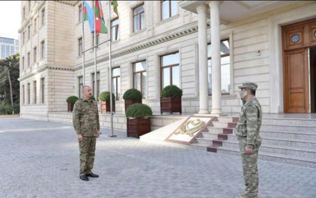 Prezidentin rəhbərliyi ilə Mərkəzi Komanda Məntəqəsində
