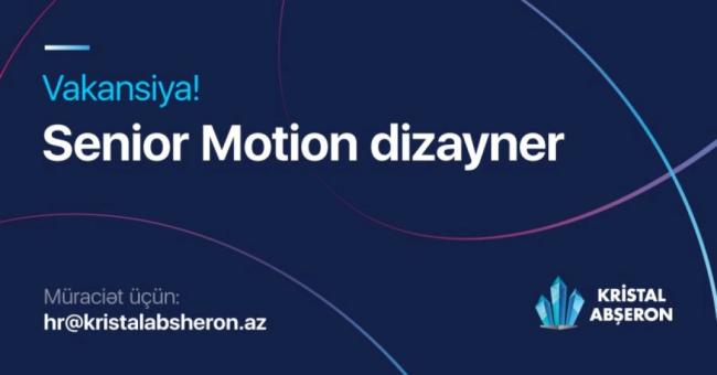 "Motion dizayner" vakansiyası