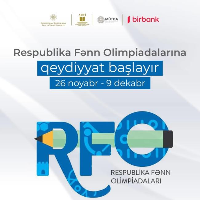 Respublika Fənn Olimpiadalarına qeydiyyat başlayır!