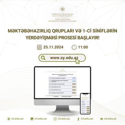 Məktəbəhazırlıq qrupları və 1-ci siniflərin yerdəyişmə prosesi başlayır Xəbər şəkili